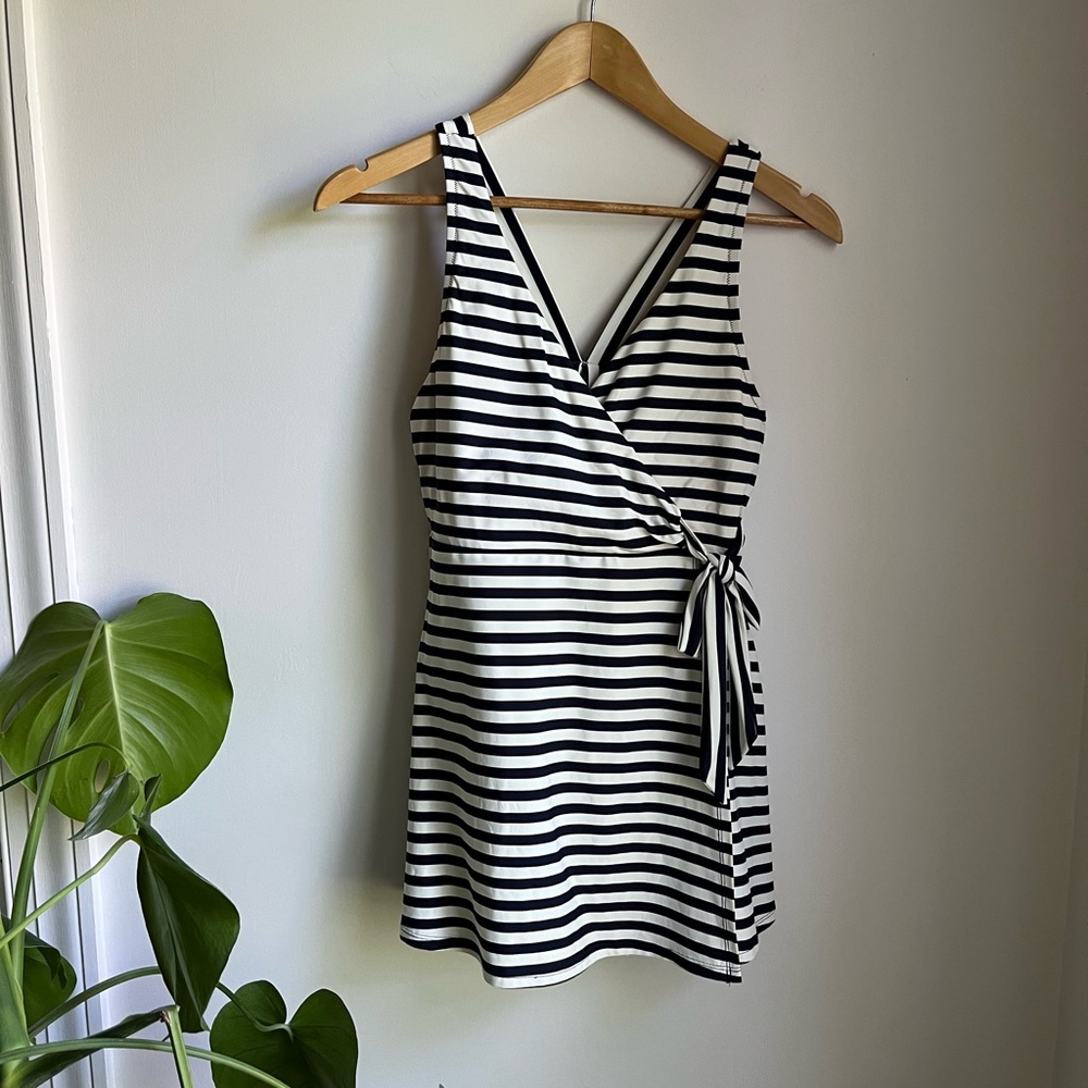 J Crew Striped Swimdress